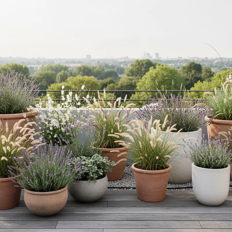 Créer une terrasse fleurie sans entretien : les plantes et aménagements à privilégier