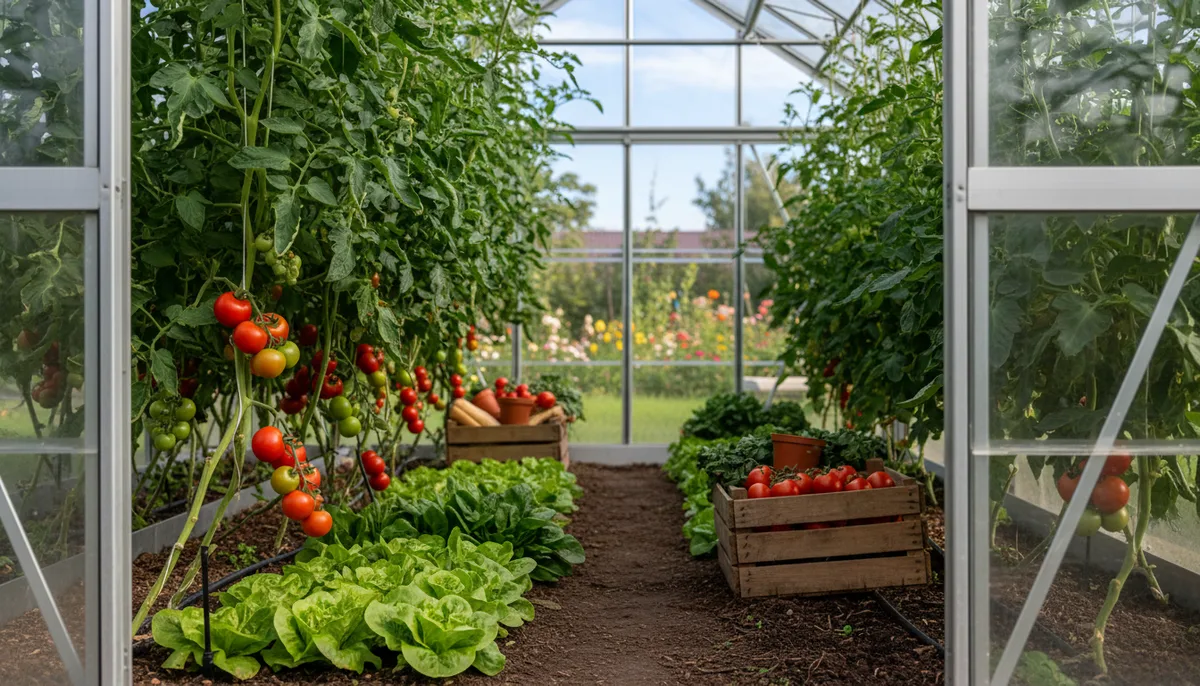 Culture dans une serre : techniques, calendrier et rendements pour 2026