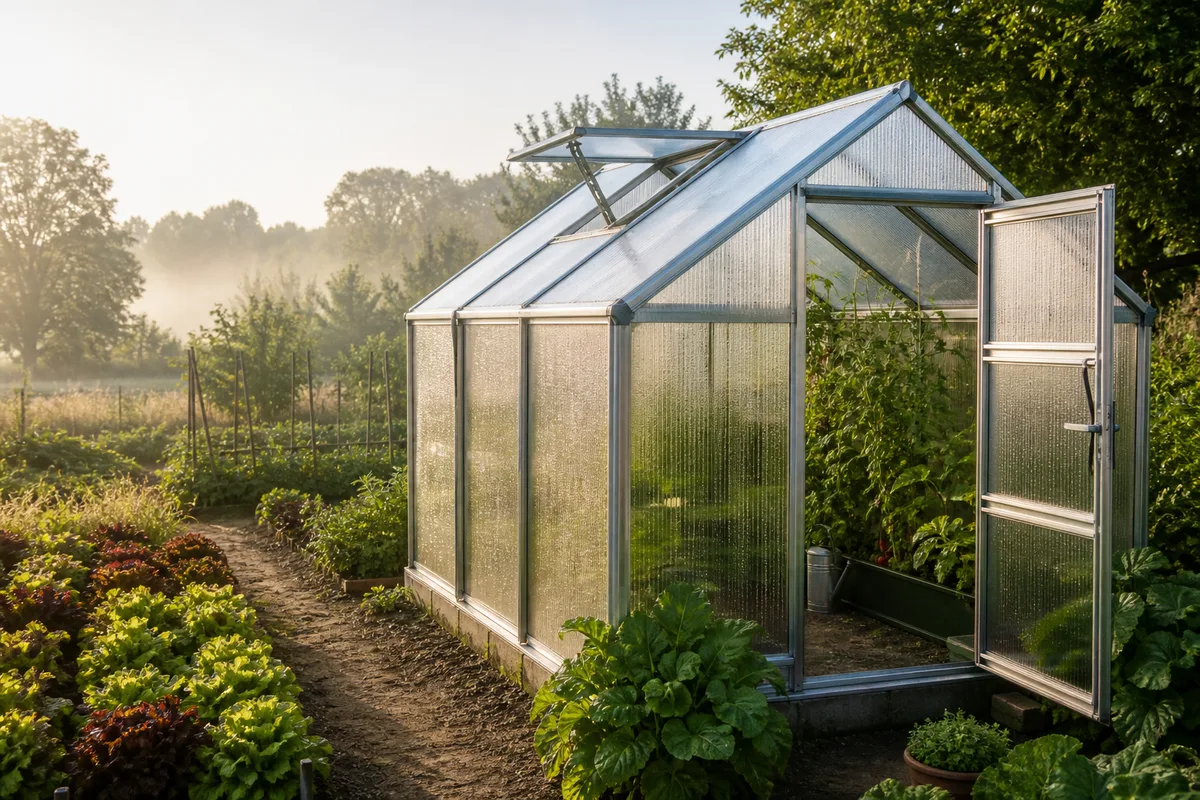 Ventilation d'une serre de jardin : la méthode complète